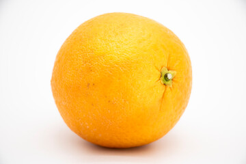 Orange fruit with Clipping path. on white