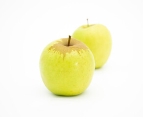 apple isolated on white background, selective focus