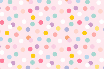 Seamless polka background