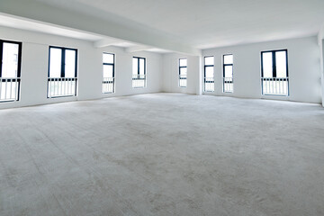 Empty office space in modern building