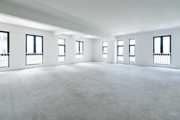 Empty office space in modern building