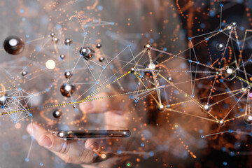 conference Digital Network and data concept 3d