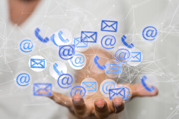 mail communication support contact concept service