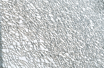 Background of broken glass texture