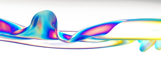 Abstract 3d render, futuristic background design, modern illustration