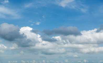 Blue sky with white clouds