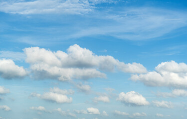 Blue sky with white clouds