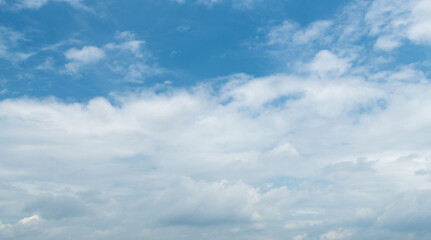 Blue sky with white clouds