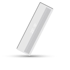 Air conditioning unit on a white background