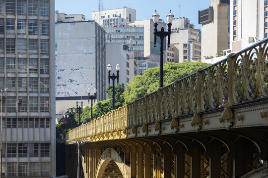 People Walking On The Santa Ifigenia Viaduct