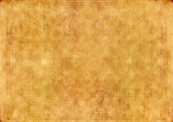 Obraz premium Texture of old brown or yellow paper with scratches. Texture of retro paper, parchment