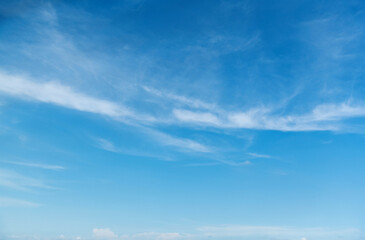 Blue sky with white clouds background