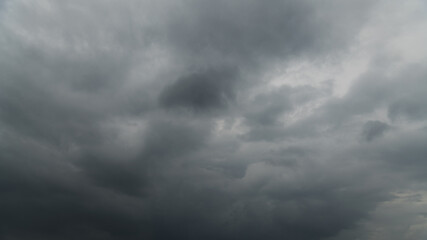Dramatic sky with storm clouds