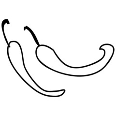 chilli hand drawing