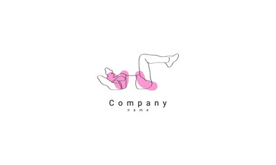women's gymnastics logo template