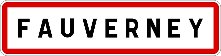 Panneau entrée ville agglomération Fauverney / Town entrance sign Fauverney