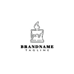 Fototapeta premium chandelier logo cartoon icon design template isolated vector illustration