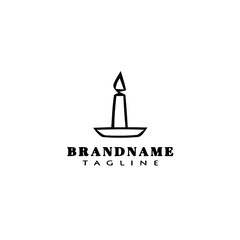 chandelier logo cartoon icon design template black isolated vector illustration