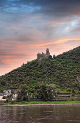 Historic Medieval Castle Sitting on the Hilltop