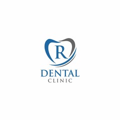 LETTER DENTAL SMILE LOGO DESIGN