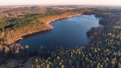 Lake in Poland, Autel drone Evo 2