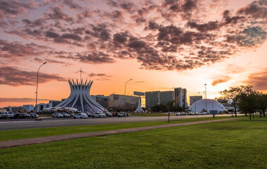 Brasilia capital of Brazil. - obrazy, fototapety, plakaty