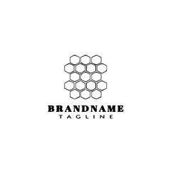 honey cartoon design logo template icon black isolated illustration