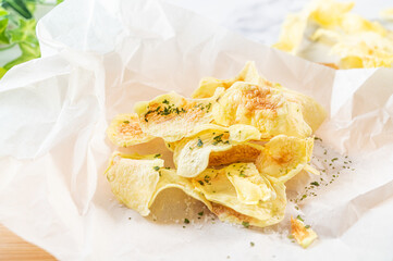 手作りポテトチップス