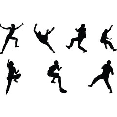 Bouldering Silhouette Vector
