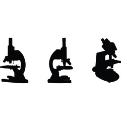 Microscope Silhouette Vector