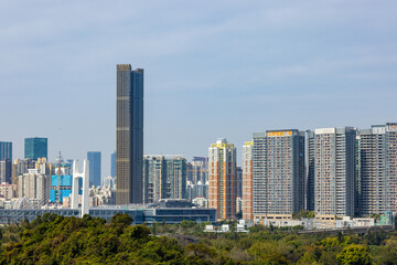 Fototapeta na wymiar Shenzhen urban city downtown