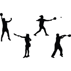 Stoolball Silhouette Vector