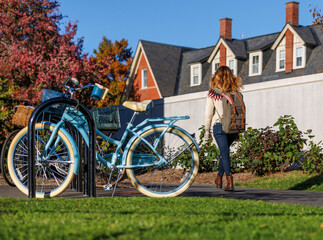 girl with bike