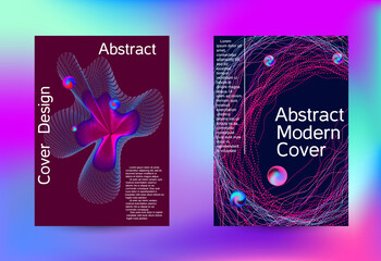 Minimum coverage of a vector. Cover design. Set of modern abstract musical backgrounds. Sound flyer for creating a fashionable cover, banner, poster, booklet...