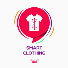 Fototapeta premium Creative (Smart clothing) Icon ,Vector sign