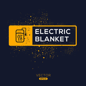 Creative (Electric blanket) Icon ,Vector sign.