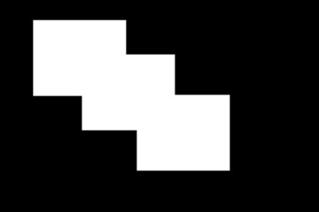 Black and white geometric shapes isolated on a black and white background. Triangles and circles