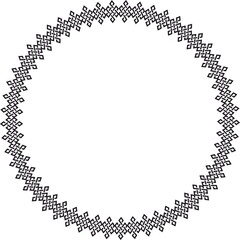 Round frame. Circle Ornamental decorative frame
