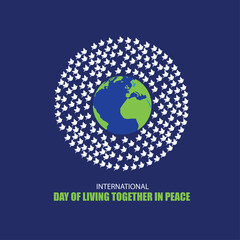 Vector International Day of Living Together in Peace