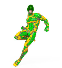 mega soldier is angry in action