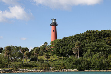 The Jupiter lighthouse in Tequesta, Florida is a restored historic lighthouse, open to the public for tours.