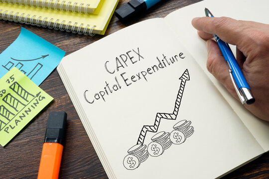 CAPEX capital expenditure is shown on the photo using the text