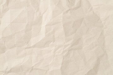 Wrinkled sheet of recicled paper. Textured backdrop
