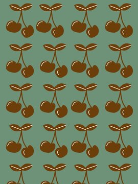 seamless pattern with birds and flowers