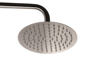 Shower head on a white background. It is mounted on the wall or on the faucet, for convenience you can hold it in your hand.