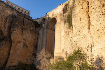 Puente de Ronda in Malaga, at sunset