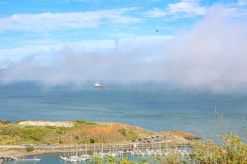 view of the bay in San Francisco