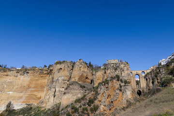 Fototapeta na wymiar panoramic view of the town of Ronda in Malaga, Spain