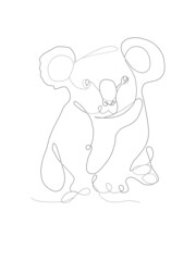 Lineart Koala