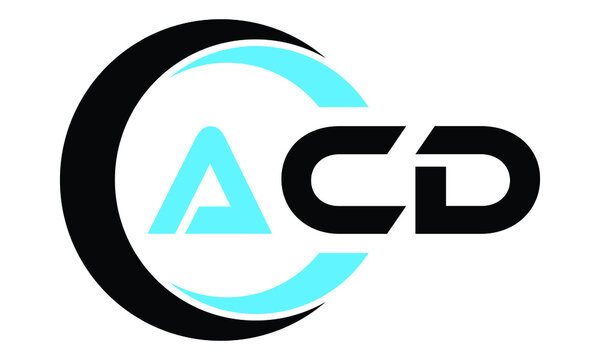 ACD swoosh logo design vector template | monogram logo | abstract logo | wordmark logo | lettermark logo | business logo | brand logo | flat logo.
